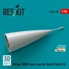 RESKIT RSU48-0408 Mirage 2000B nose cone for Kinetic/Italeri kit (3D Printed) 1/48